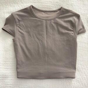 Lululemon Nulu Mesh-Back Baby Tee